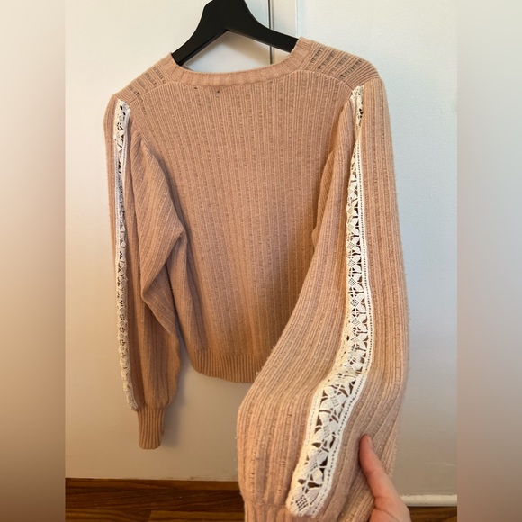 SEE BY CHLOE Rose Lace-trim sweater XS - Picture 7 of 7